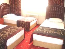 Triple estandard con vista al ciudad, cama de matrimonio, ba�o privado (ducha), y desayuno